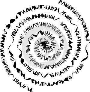 Swirl radial pattern background. Vector illustration for swirl design. monochrome color photo